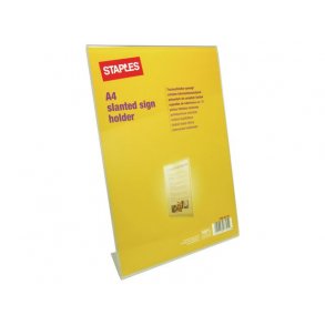 Prsentationsskilt STAPLES enkeltsidetA4