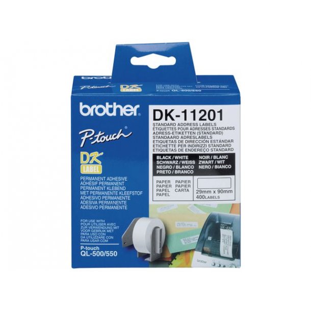 Etiket BROTHER DK-11201 adresse 29x90 mm 400/pk.