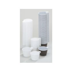 Kaffekop plast m/hank 21cl hvid (50stk) incl afgift