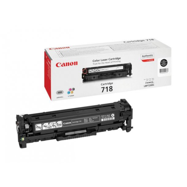 Toner CANON 718BK sort