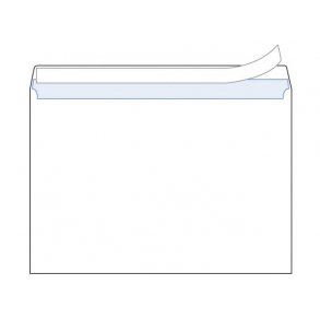 Kuvert STAPLES C4 P&S 100g hvid 250/pk.