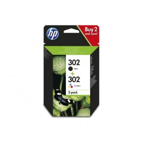 Blkpatron HP 302 XL Sort + Farve X4D37AE 