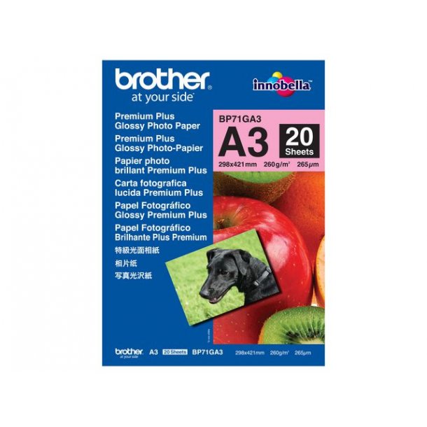 Fotopapir BROTHER BP71 A3 260g 20/pk.