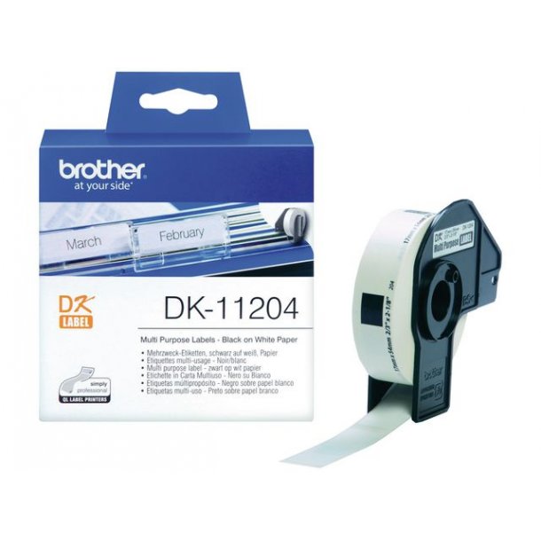 Brother DK-11204 Etiketter til flere forml 17 x 54 mm 400etikette(r)