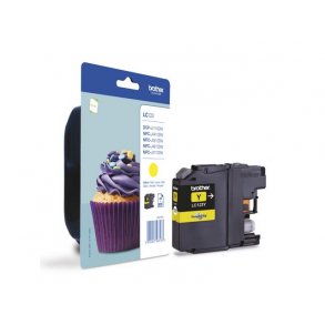 Blkpatron BROTHER LC123Y gul