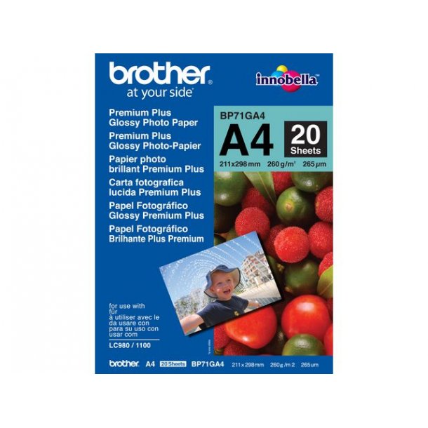 Fotopapir BROTHER BP71 A4 260g 20/pk.