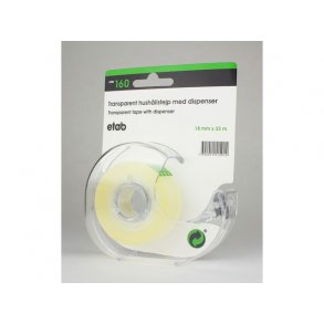 Kontortape 18mmx33m med holder
