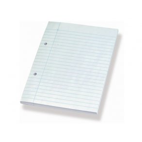 Blok sidelimet BANTEX A5 2hul lin (ved 5 stk)