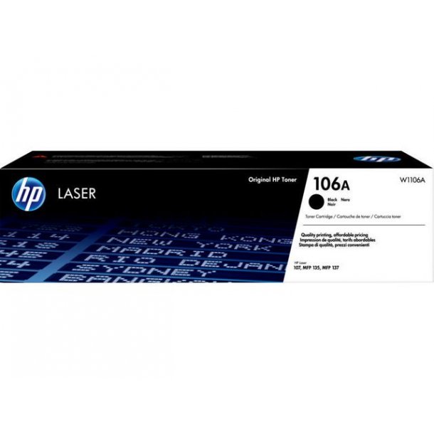 HP 106A W1106A  Sort Toner