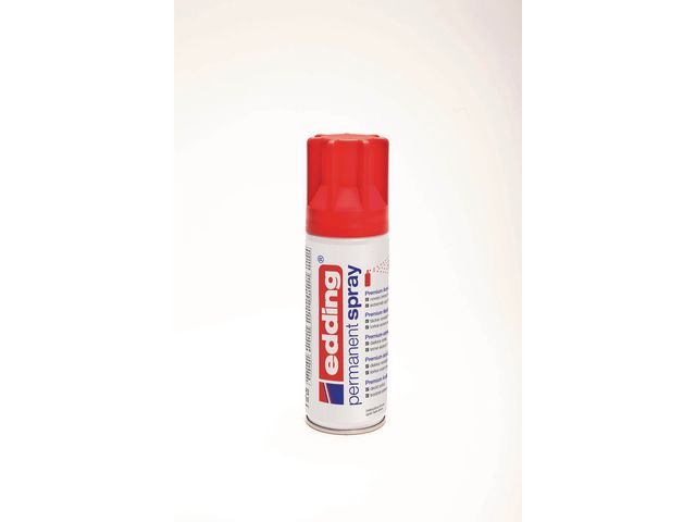 Spray permanent EDDING 200ml rød - Spraymaling - Kontorbutikken.dk ApS