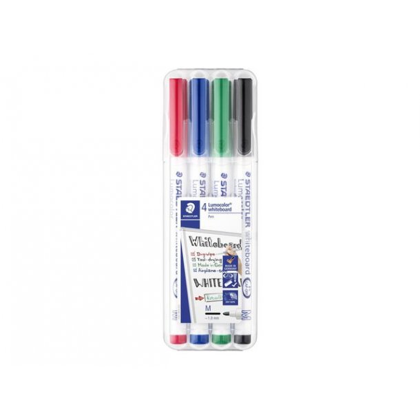 Whiteboardmarker LUMOCOLOR 1,0mm 4/PK