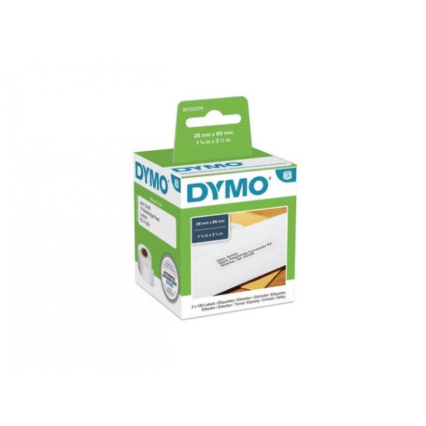 Etiket DYMO Adresse 28x89 mm 99010 2/pk