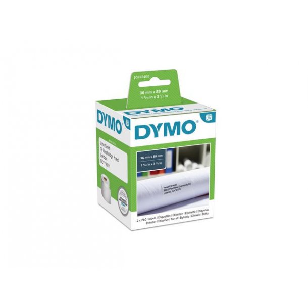 Etiket DYMO Adresse 36x89 mm 99012 2/pk