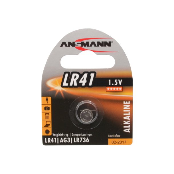 LR 41 Knapcellebatteri 1.5 Volt Alkaline Ansmann