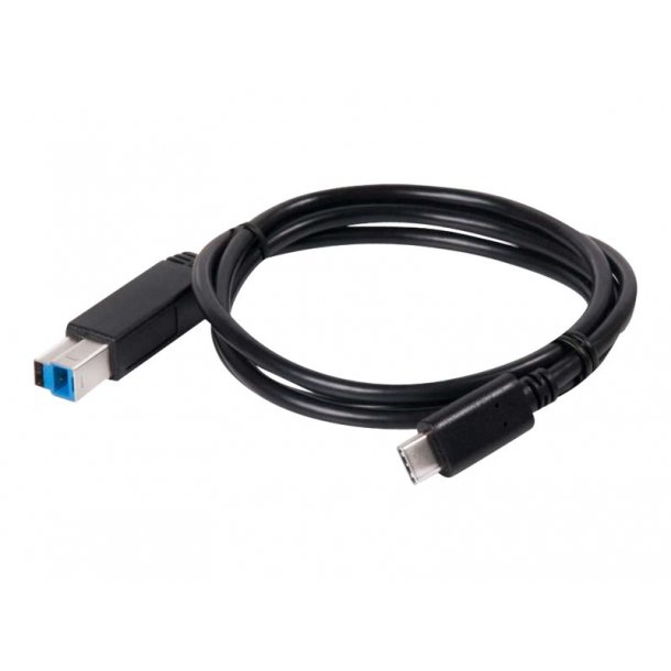 USB-C 3.1 / USB-B 3.0 kabel 1 meter