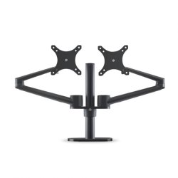 WERGON - Titan - Justerbar Dual LCD / Monitor skrm holder/arm - til 2 skrme Max 32" - Sort