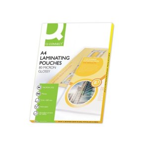 Lamingeringslommer A4 Q-Connect 80 mic glossy