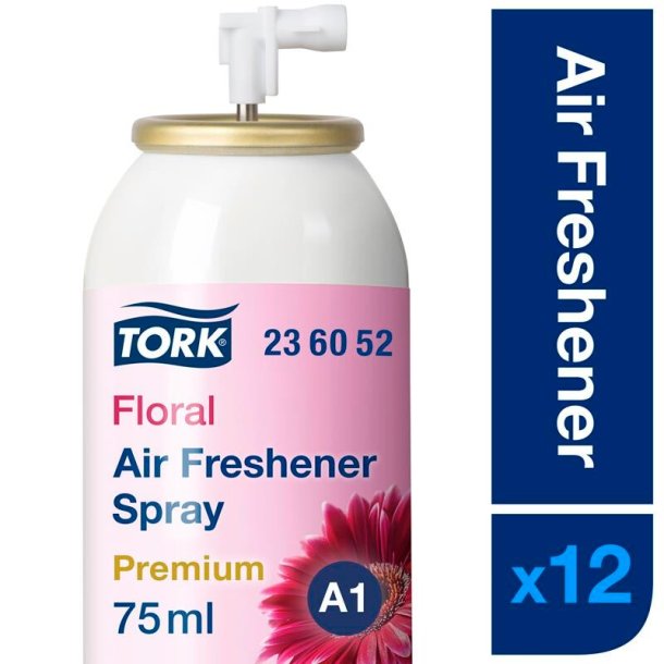 Tork 236052 Airfreshener Spray Blomst A1 75ml - 12 stk.