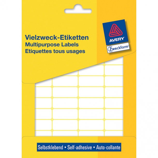 Etiket Avery hvid 29x18mm 3319 960stk/pak