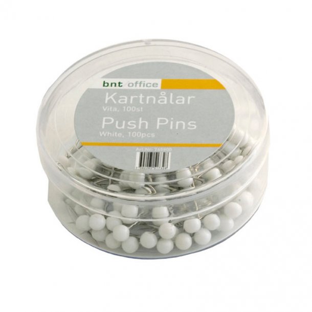 Kortnle 4mmx20mm hvid 100stk/pak