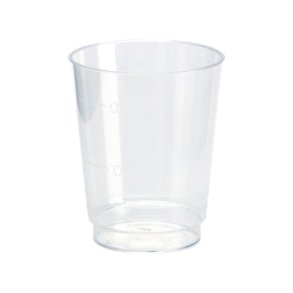 Plastikglas 5cl transparent 50stk/ps (incl afgift)