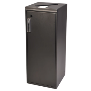 Affaldsbeholder t/papir m/kodels 100L sort