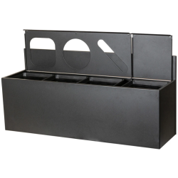 Sorteringsstation med 4 inderspande 4x15L sort