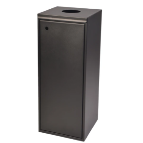 Affaldsbeholder med flaskeindkast 100L sort