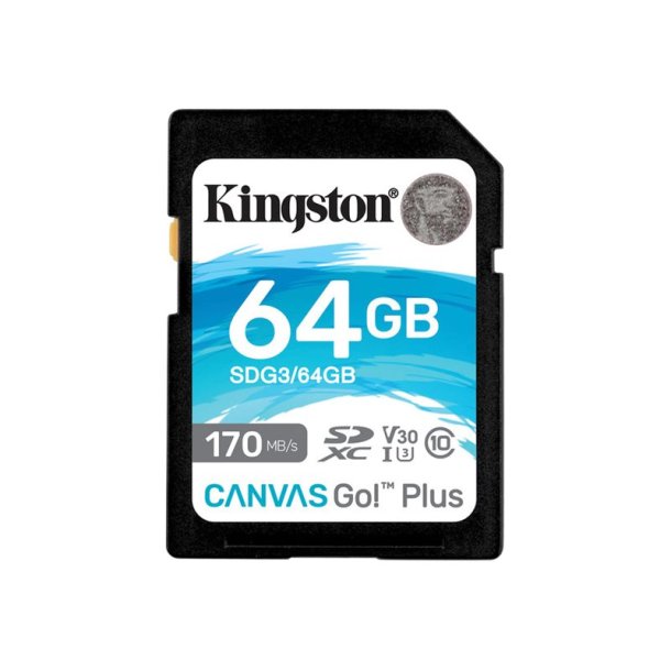 Kingston 64GB SDHC Canvas Go! Plus