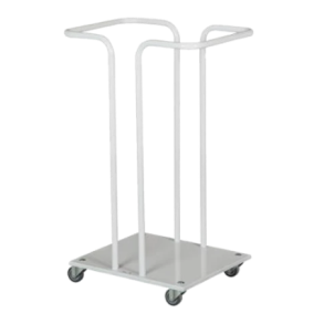 Tina Trolleys affaldsvogn med hjul 110L hvid