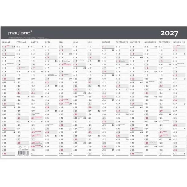 Kontorkalender Moderne A3 1x13 mdr. 27063300
