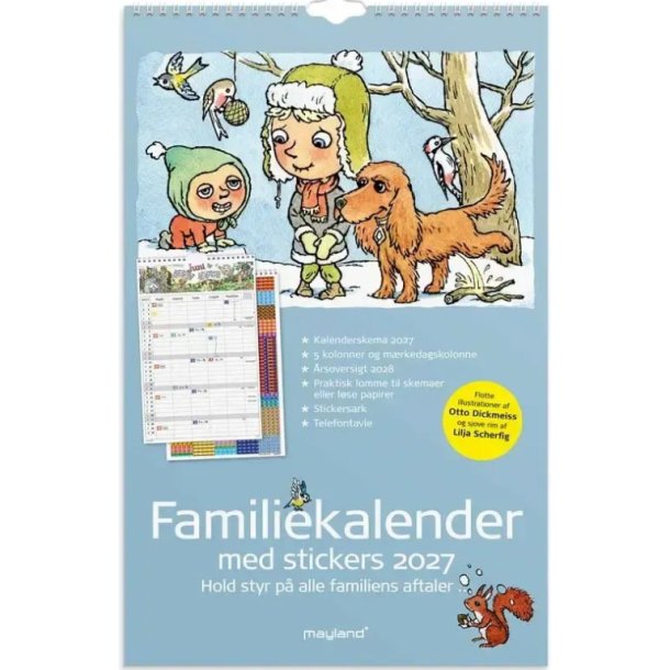 Familiekalender Otto Dickmeiss &amp; Lilja Scherfig 5 kol. 2027 27066240