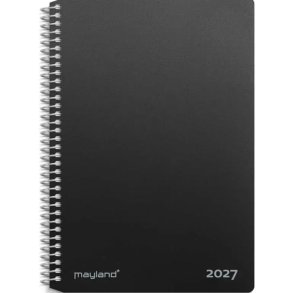 Mayland Spiralkalender 2 dage PP sort 27205000