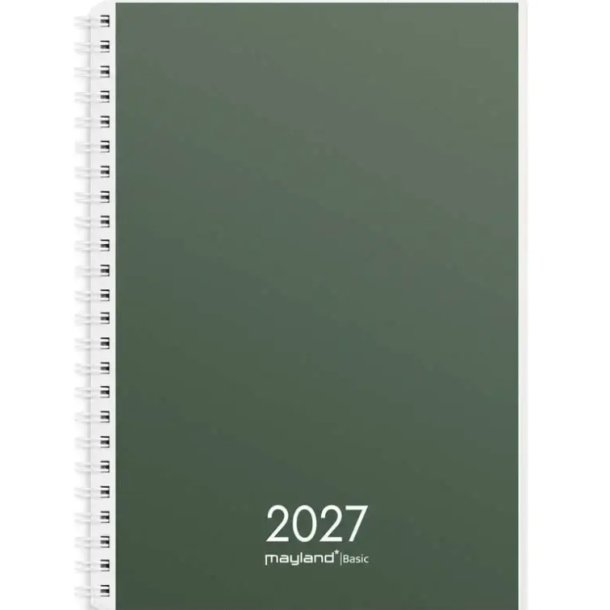 Mayland Basic spiralkalender 27267000 A5 uge PP 14,8x21cm
