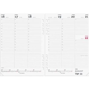 SYSTEM A5 UGEKALENDER H�JFORMAT REFILL 27295000