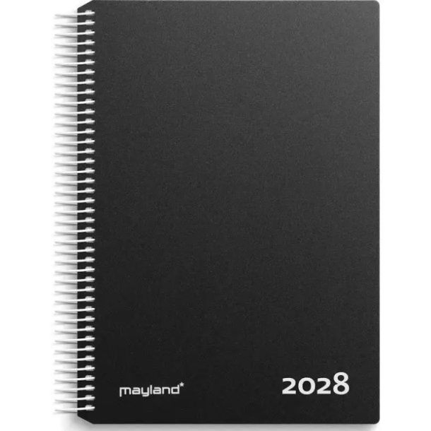 Timekalender 2028 dag PP sort 28218000
