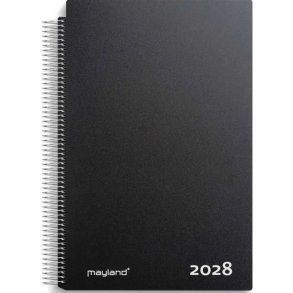 Aftalekalender 2028 1-dag sort 28220000
