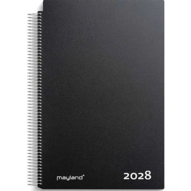 Aftalekalender 2028 1-dag sort 28220000