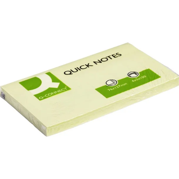 Notes Q-Line 76x127 mm pakke med 12 blokke