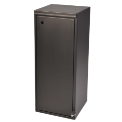 Affaldsbeholder med lge + fodpedal 100L sort