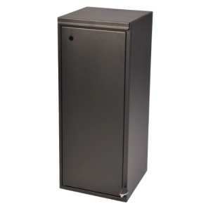 Affaldsbeholder med lge + fodpedal 100L sort