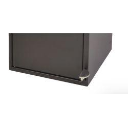 Affaldsbeholder med lge + fodpedal 100L sort