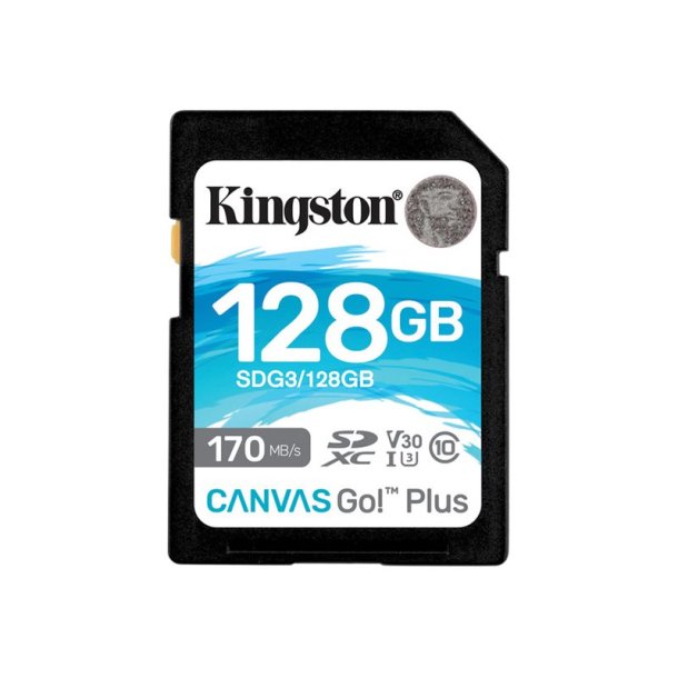 Kingston Canvas Go! Plus 128 GB SDXC Video klasse V30 SDG3/128GB