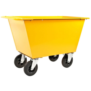 Kongamek affaldsvogn 1150x730x850mm 300L gul