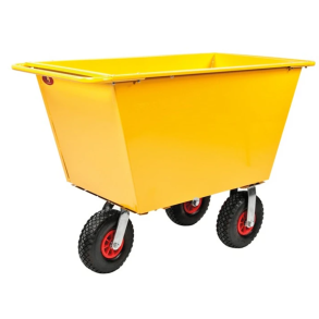 Kongamek affaldsvogn 1150x730x910mm 300L gul