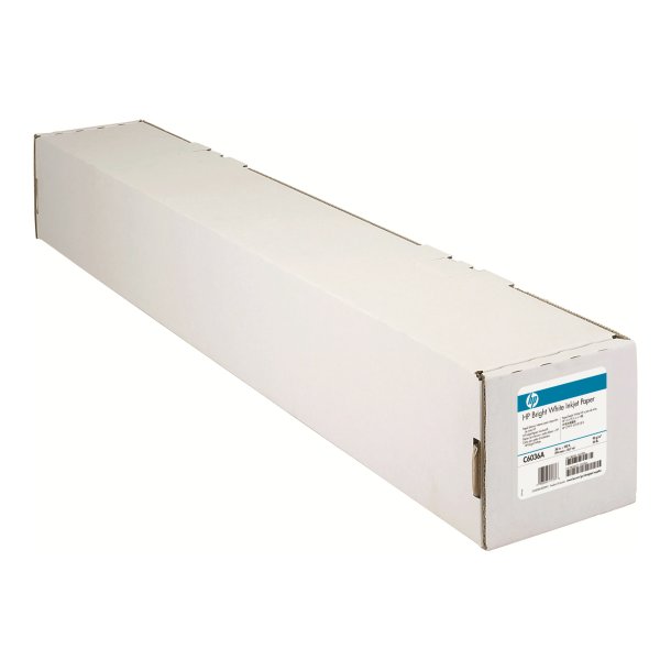 HP Bright White Inkjet Paper Papir (91,4 cm x 45,7 m) C6036A