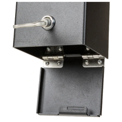 Batteriboks m/ls t/brugte batterier sort