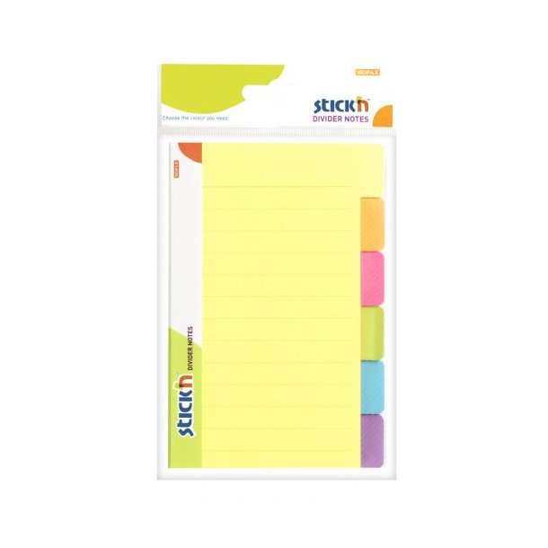 Magic Notesblok 6st 148x98 10 Blad Linjeret Assorterat Neon