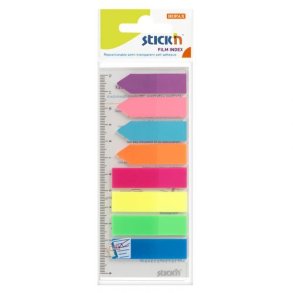 Indeksfaner 4st 45x12 4st 42x12 25 Blad Assorterat Neon