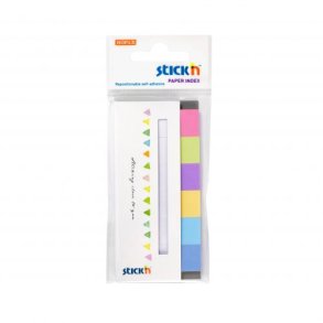 Indeksfaner 6st 50x20 30 Blad Assorterat Pastel